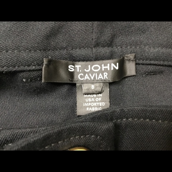 St. John Caviar Jean type dress pant - Picture 7 of 9